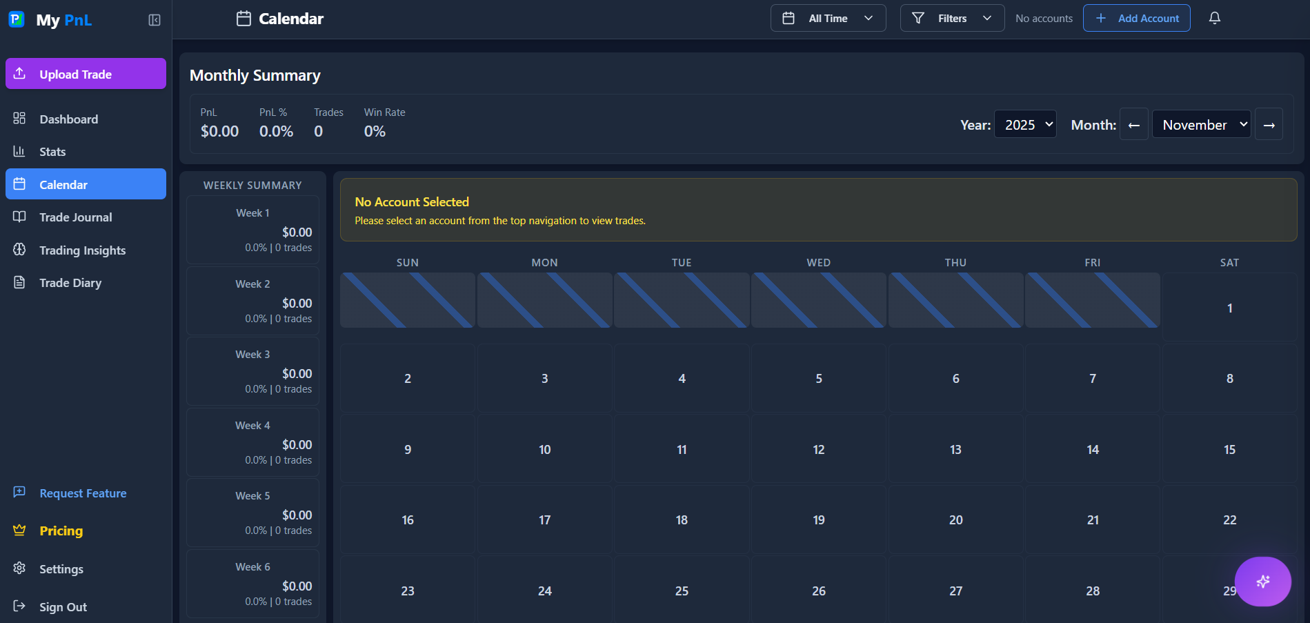 MyPnL screenshot 2